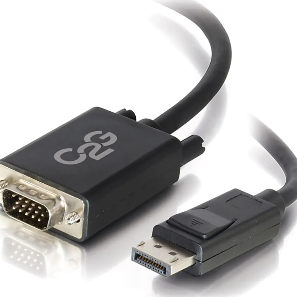 C2G 6ft DisplayPort to VGA Adapter Cable - M/M - DisplayPort/VGA - 54332