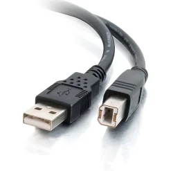 C2G 3m USB Cable - USB A to USB B Cable - M/M - Type A Male USB - Type B Male USB - 10ft - Black