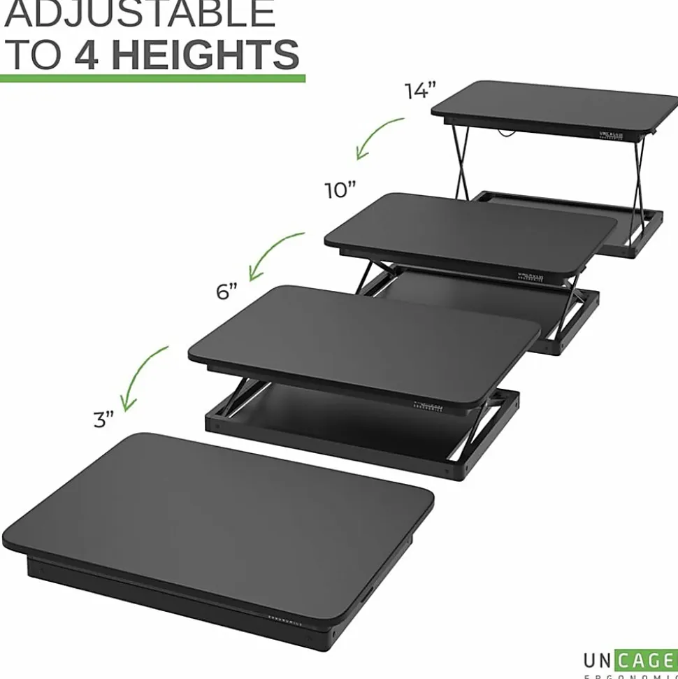 CHANGEdesk Mini black adjustable standing desk converter - CDMMB