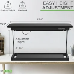 CHANGEdesk Mini black adjustable standing desk converter - CDMMB