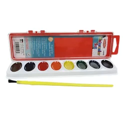 Charles Leonard Semi-Moist Watercolor Paint Sets, Pack Of 12 Sets