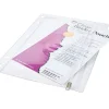 Charles Leonard Vinyl 2-Pocket Pencil Pouches, 7" x 10", Clear, Pack Of 24