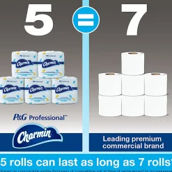 Charmin For Commercial Use Toilet Paper, Individually Wrapped, 2-Ply Standard Roll, 75 Rolls / Case, 450 Sheets / Roll