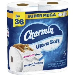 Charmin Ultra-Soft 2-Ply Bathroom Tissue, 4