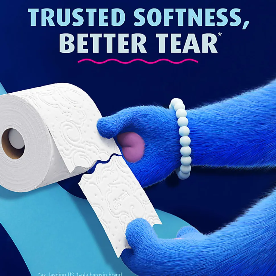 Charmin Ultra-Soft 2-Ply Toilet Paper Mega Rolls, 4" x 4", White, 224 Sheets Per Roll, Pack Of 12 Rolls