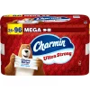 Charmin Ultra Strong Toilet Paper Mega Rolls, 4” x 3-15/16”, White, 220 Sheets Per Roll, Pack Of 24 Mega Rolls