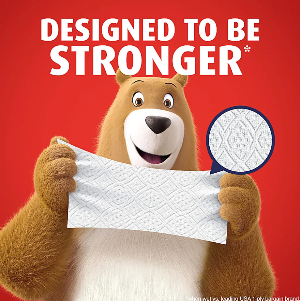 Charmin Ultra Strong Toilet Paper Mega Rolls, 4” x 3-15/16”, White, 220 Sheets Per Roll, Pack Of 24 Mega Rolls