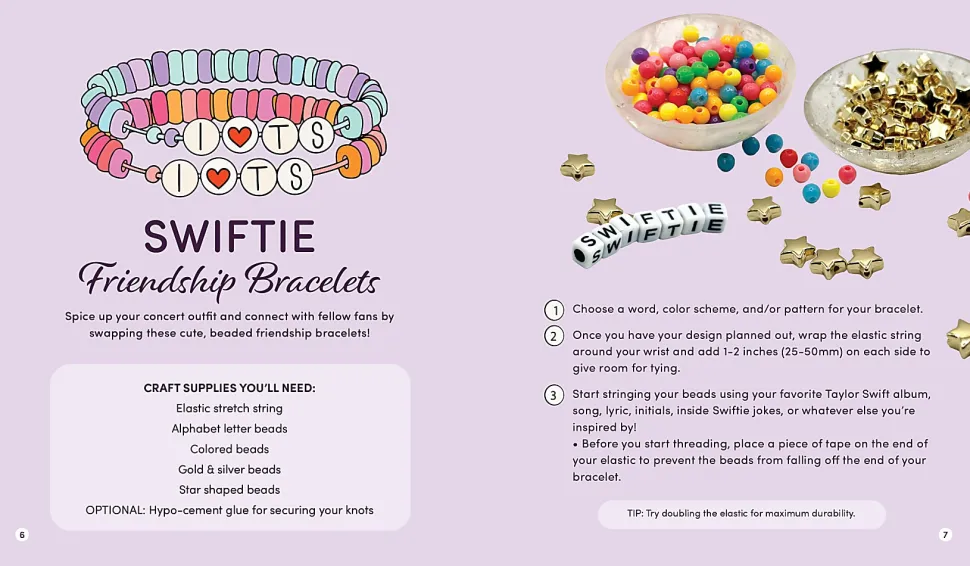Chartwell Unofficial Taylor Swift Friendship Bracelet Beading Kit, Kit Of 1,000 Pieces