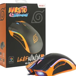 Check Point Naruto Mice Wired Leaf Ninja MX-200 Gaming Mouse, Compact, NA-MS-1001