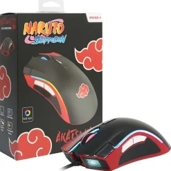 Check Point Naruto Mice Wired Leaf Ninja MX-200 Gaming Mouse, Akatsuki, Compact, NA-MS-1002