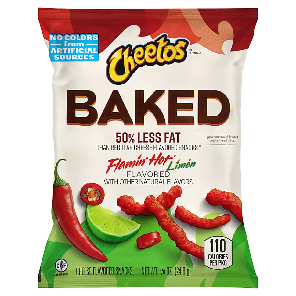 Cheetos® Baked Flamin Hot Limon Whole Grain Snacks, 0.875 Oz, Total Qty 104