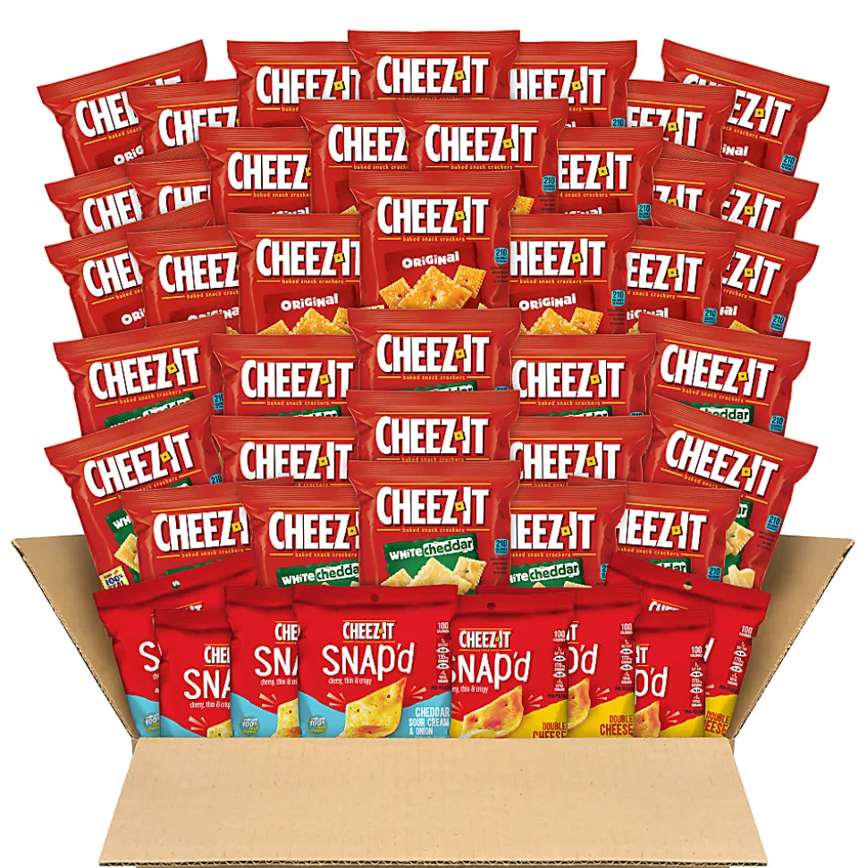 Cheez-It Snack Cracker Variety Pack, Pack Of 45 Bags