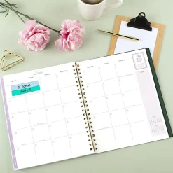 Cherrywood Lane for Mead Cambridge® Academic 2026-2027 Weekly Monthly Planner, Piper Stripe, Large, 8 1/2
