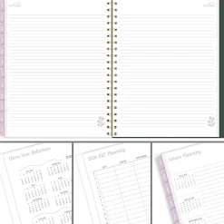 Cherrywood Lane for Mead Cambridge® Academic 2026-2027 Weekly Monthly Planner, Piper Stripe, Large, 8 1/2