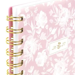 Cherrywood Lane for Mead Cambridge® Academic 2026-2027 Weekly Monthly Planner, Peony Lace, Small, 5 1/2" x 8 1/2"
