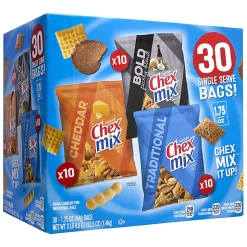 Chex Mix Classics Mix It Up Variety Snack Mixes, 1.75 Oz, Box Of 30 Packs