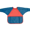 Children's Factory Washable Smocks, Small, 18 Months - 3 Years, Red/Blue, Pack Of 3