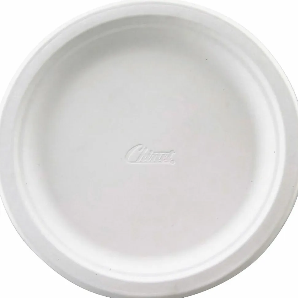 Chinet Heavy-Duty Paper Plates, 8-3/4", 100% Recycled, Pack Of 125 Plates