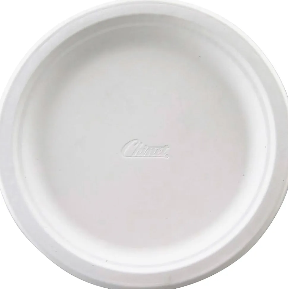 Chinet® 100% Recycled Heavy-Duty Paper Plates, 6 3/4", Pack Of 125