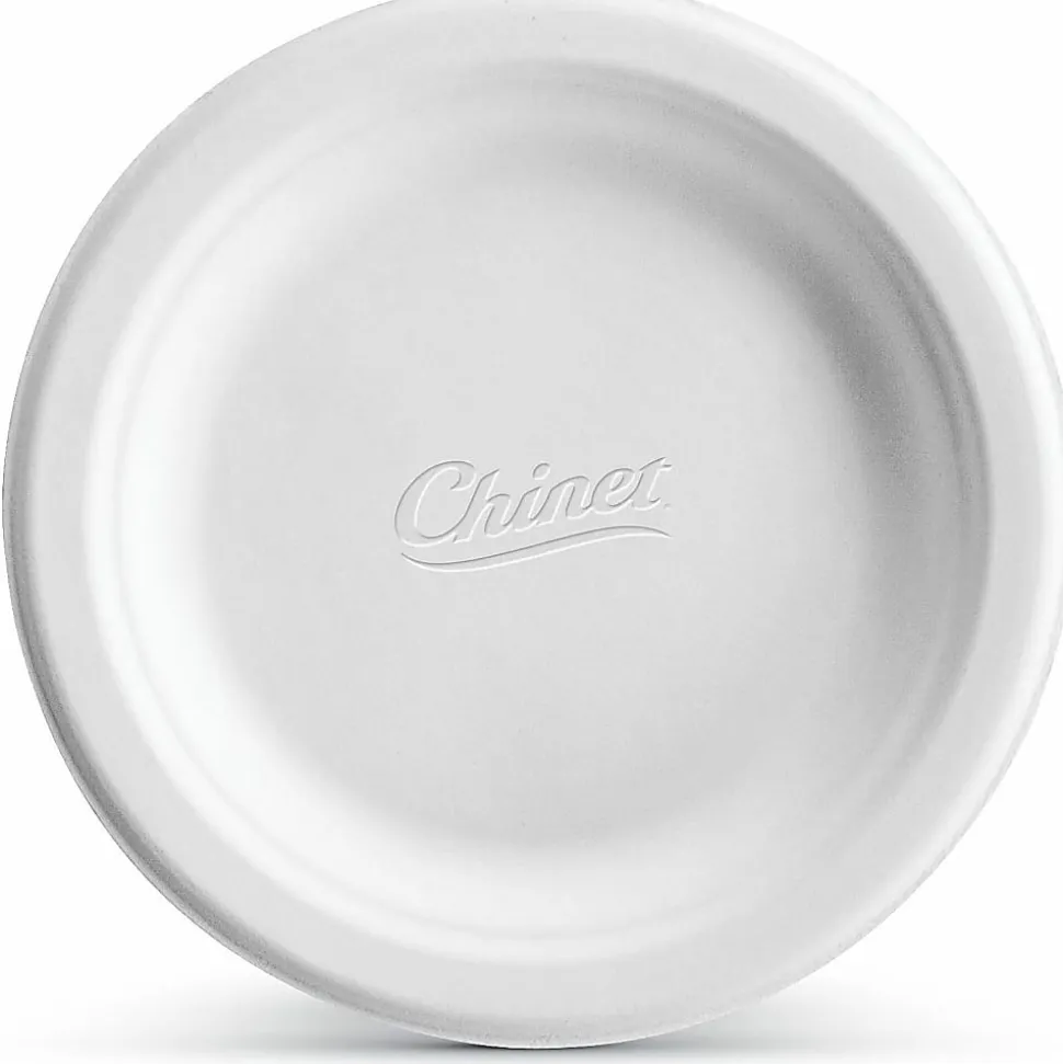 Chinet Round Paper Dinnerware, 6" Diameter, 100% Recycled, White, Carton Of 1,000