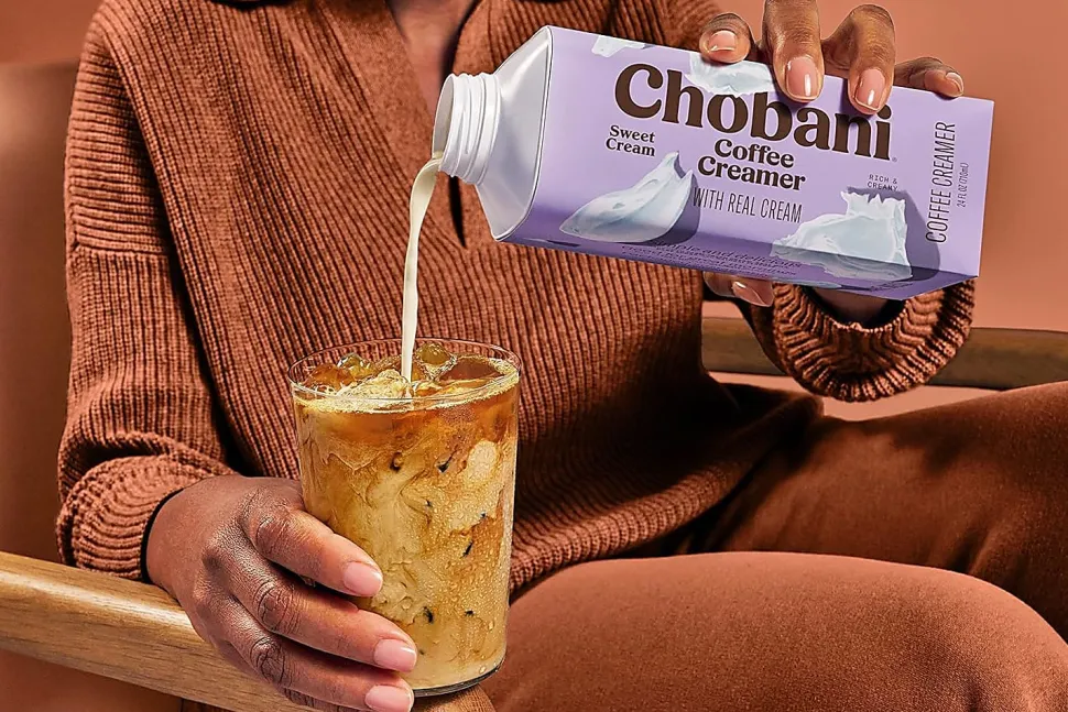 Chobani Sweet Cream Coffee Creamer, 24 Oz, Total Qty 6