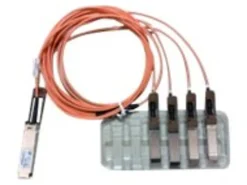 Cisco QSFP to 4 SFP+ Active Optical breakout Cable - 3.28 ft Fiber Optic Network Cable  - QSFP4X10GAOC1M