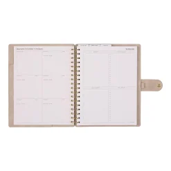 2026 Citrine Monthly/Weekly Classic Customizable Twin Loop Planner, 7