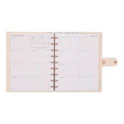 2026 Citrine Monthly/Weekly Classic Disc Bound Planner, 7