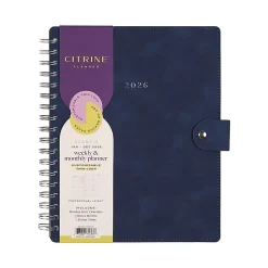 2026 Citrine Monthly/Weekly Classic Customizable Twin Loop Planner, 7