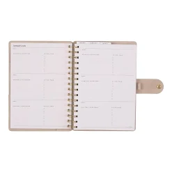 2026 Citrine Monthly/Weekly Small Customizable Twin Loop Planner, 5-3/4
