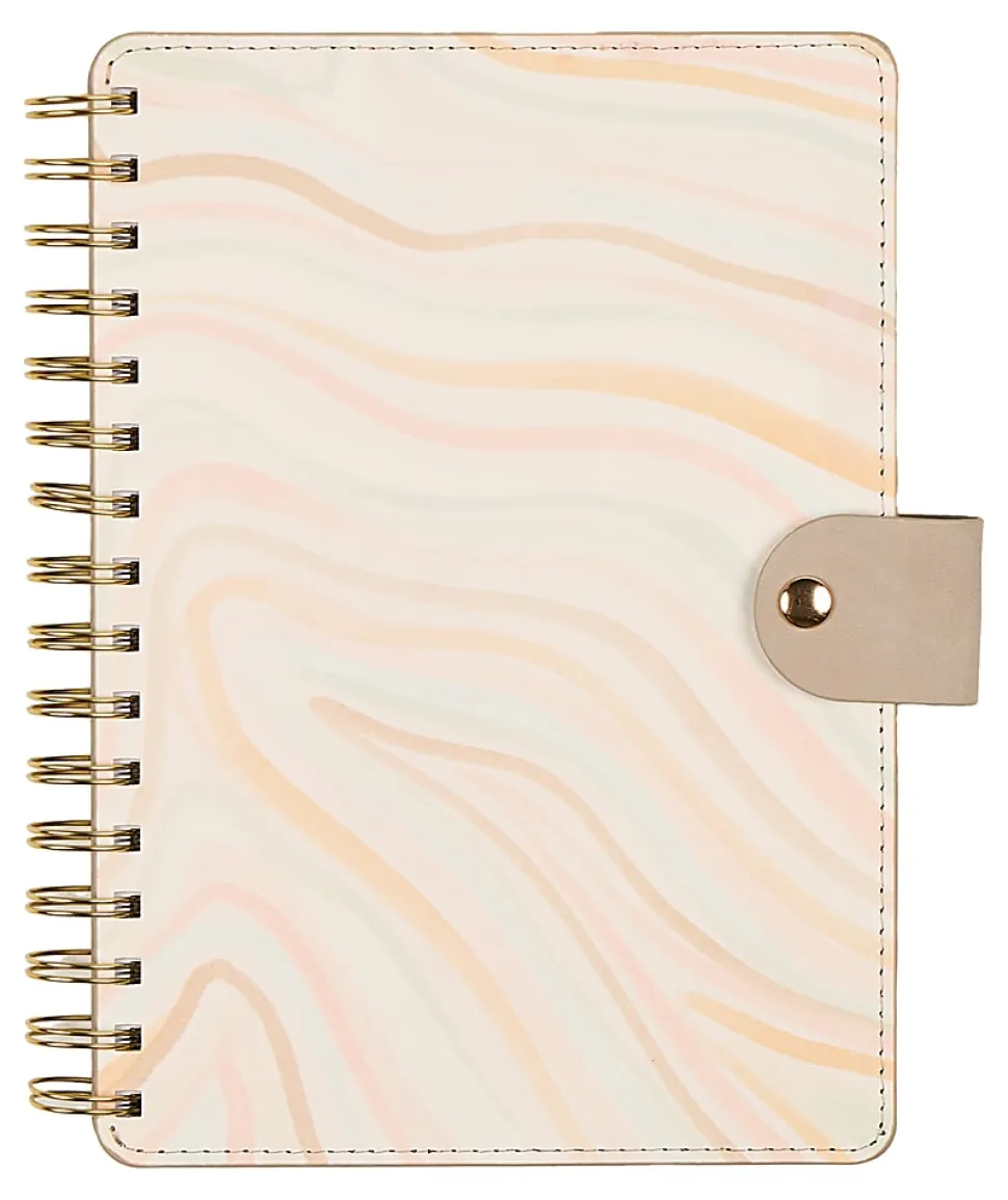 Citrine Monthly/Weekly Twin Loop Planner, 5-3/4" x 8", Serene Strata, July 2026 to June 2027, Total Quantity 1