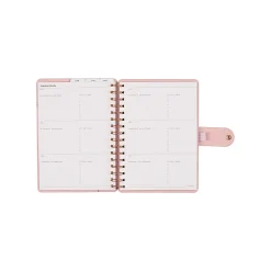 Citrine 12-Month Monthly/Weekly Small Customizable Twin Loop Planner, 5-3/4