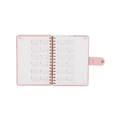 Citrine 12-Month Monthly/Weekly Small Customizable Twin Loop Planner, 5-3/4