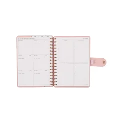 Citrine 12-Month Monthly/Weekly Small Customizable Twin Loop Planner, 5-3/4