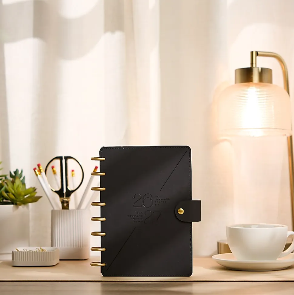 Citrine 12-Month Monthly/Weekly Discbound Planner, 5-13/16" x 8", Bold Year, July 2026-June 2027, Total Qty 1