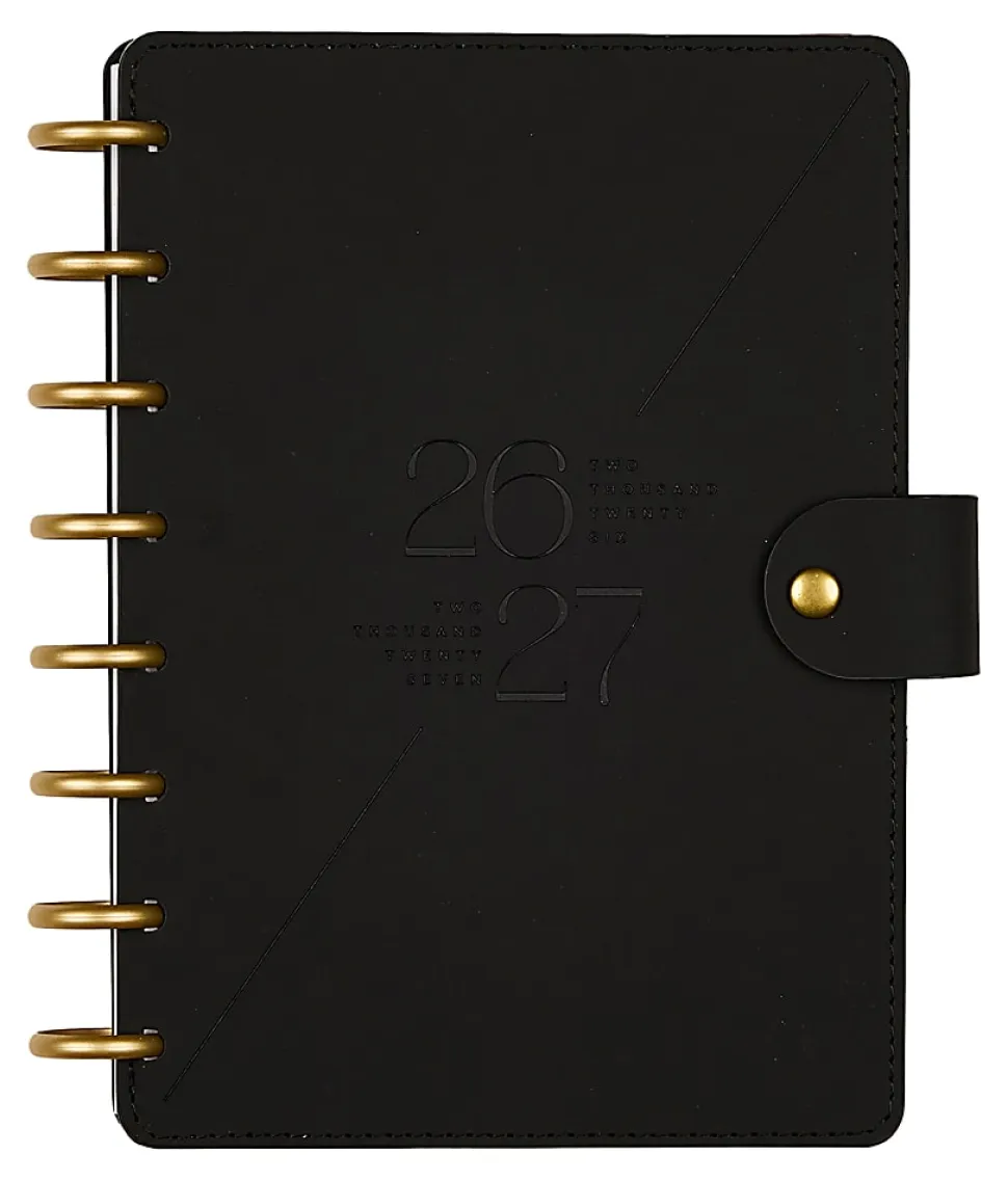 Citrine 12-Month Monthly/Weekly Discbound Planner, 5-13/16" x 8", Bold Year, July 2026-June 2027, Total Qty 1