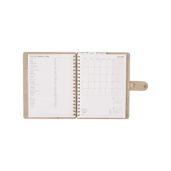 Citrine 12-Month Monthly/Weekly Classic Customizable Twin Loop Planner, 7