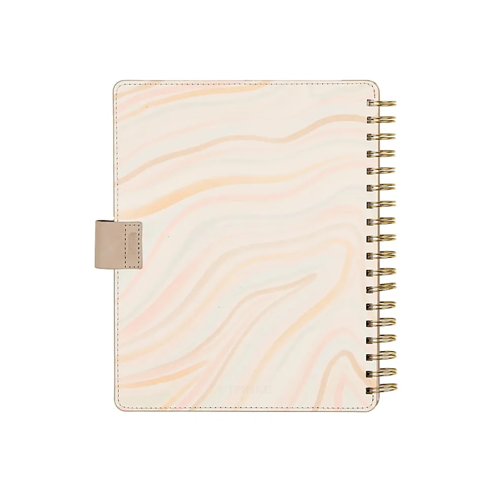 Citrine 12-Month Monthly/Weekly Classic Customizable Twin Loop Planner, 7" x 9-1/4", Serene Strata, July 2026-June 2027, Total Qty 1