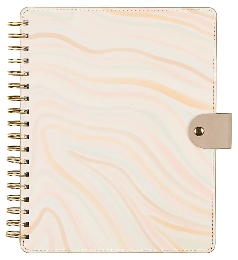 Citrine 12-Month Monthly/Weekly Classic Customizable Twin Loop Planner, 7" x 9-1/4", Serene Strata, July 2026-June 2027, Total Qty 1