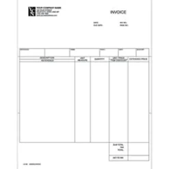 Clarke Custom LF-CI199 Laser Service Invoice For DACEASY®, 8 1/2" x 11", 1 Part, Box Of 250