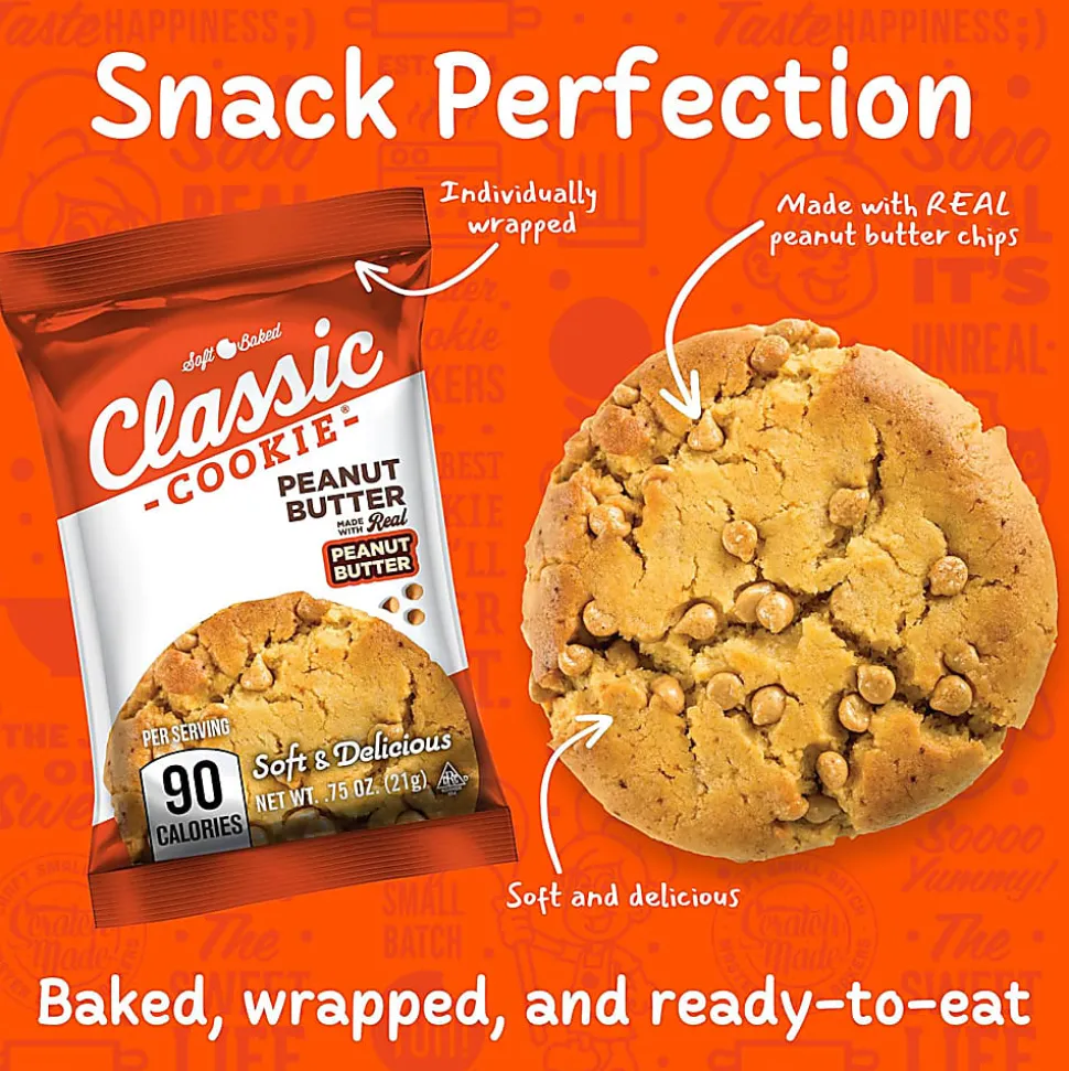 Classic Cookie Peanut Butter Cookies Bulk, 0.75 Oz, Total Qty 200