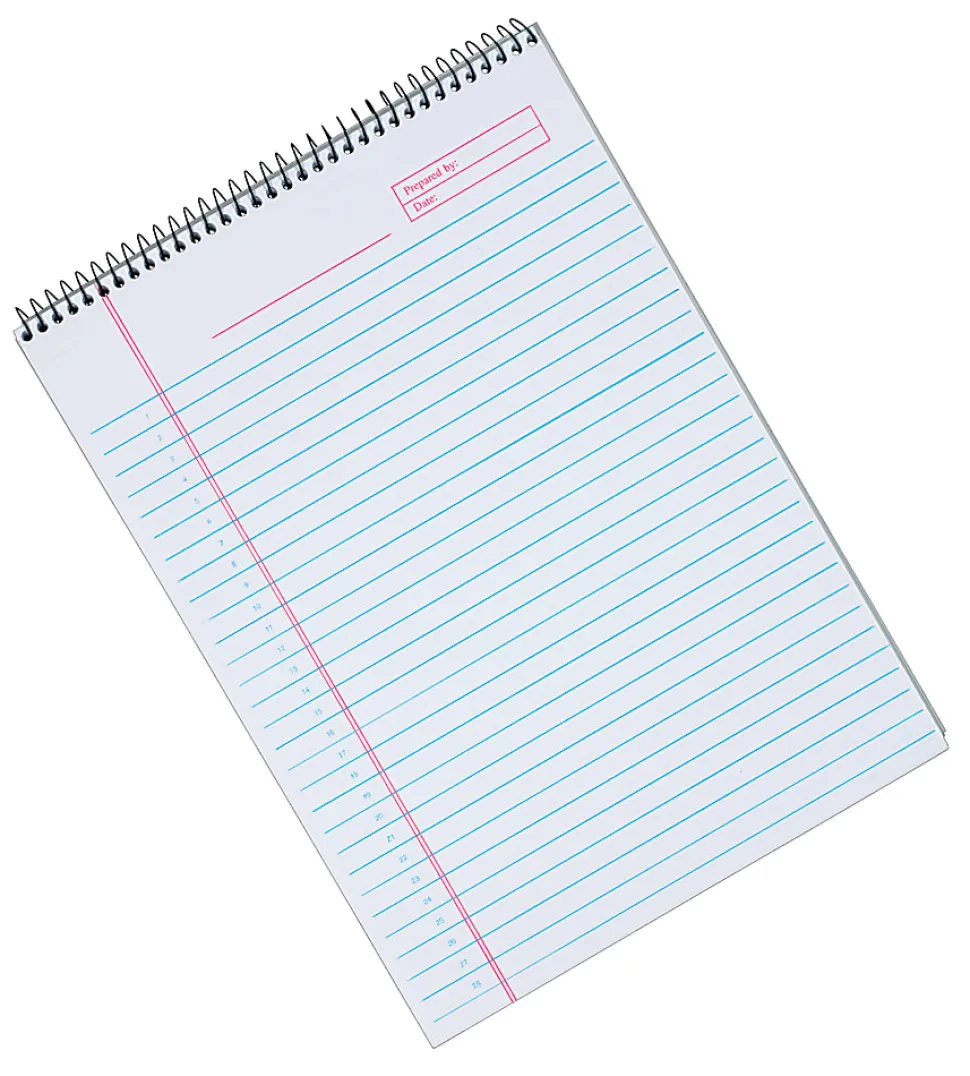 Classified C "B" Planning Pad, 8 1/4" x 11 3/4", 140 Pages (70 Sheets), Frosty Clear