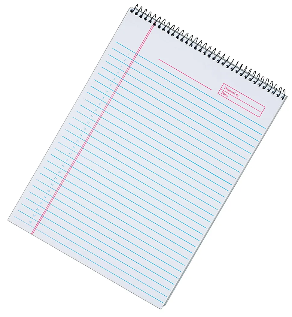 Classified C "B" Planning Pad, 8 1/4" x 11 3/4", 140 Pages (70 Sheets), Frosty Clear