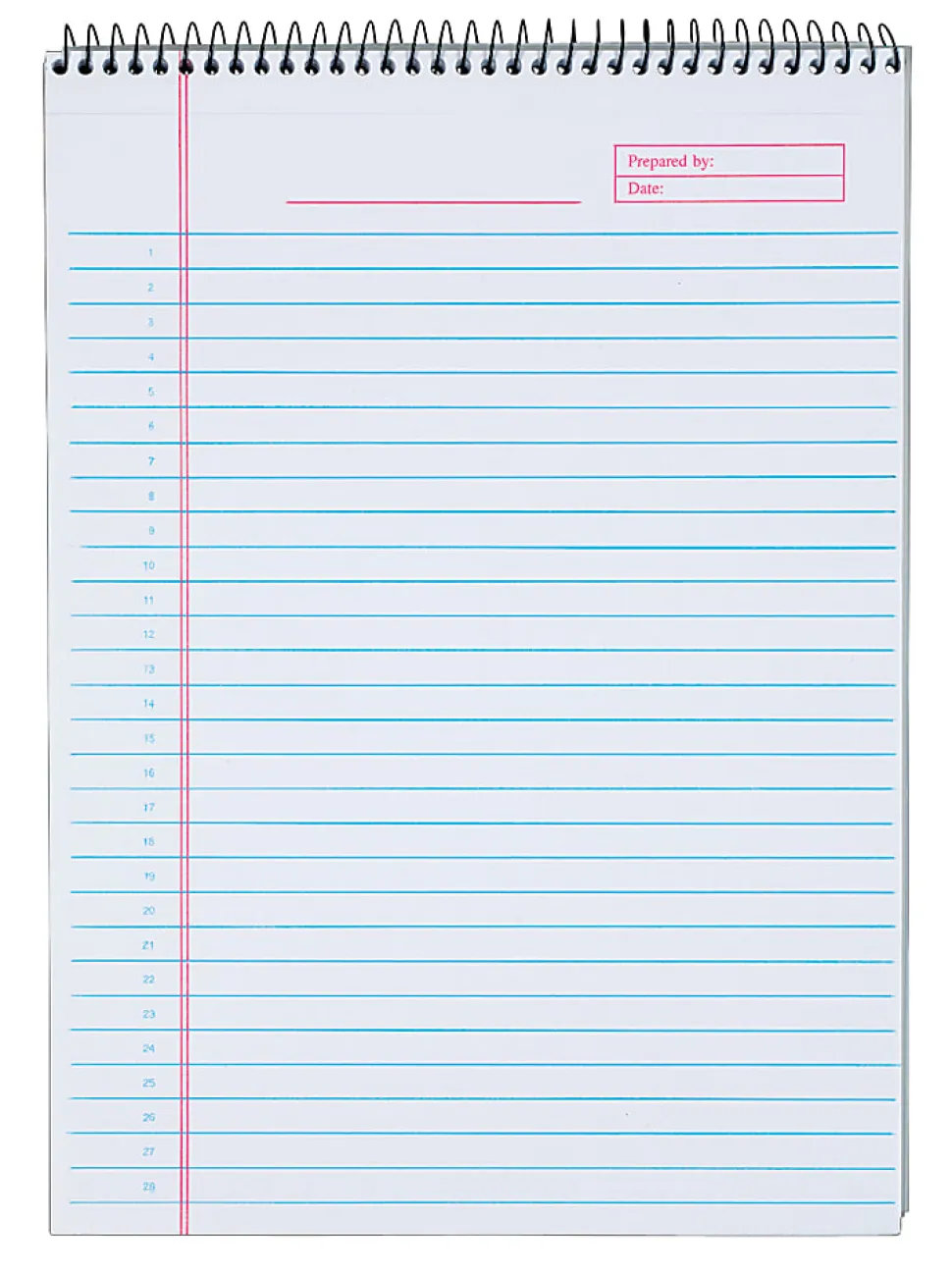 Classified C "B" Planning Pad, 8 1/4" x 11 3/4", 140 Pages (70 Sheets), Frosty Clear