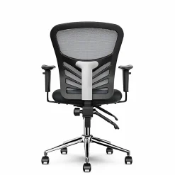 Click365 Flow Ergonomic Mesh Mid-Back Office Task Chair, Gray
