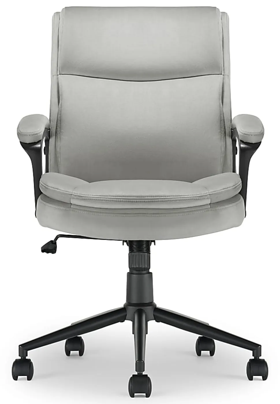 Click365 Transform 2.0 Ergonomic Fabric Mid-Back Desk Chair, Gray/Black