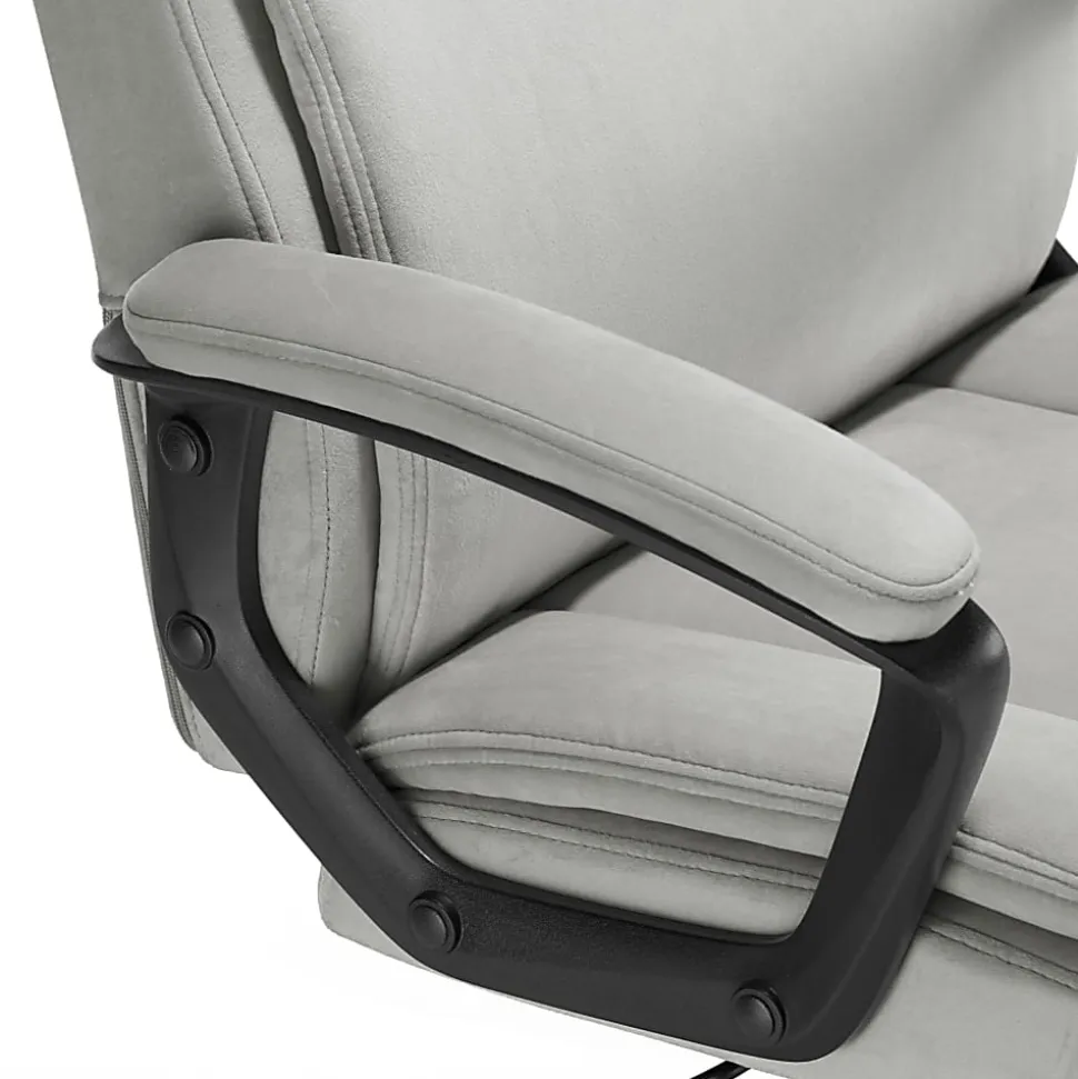 Click365 Transform 2.0 Ergonomic Fabric Mid-Back Desk Chair, Gray/Black