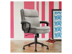 Click365 Transform 2.0 Ergonomic Fabric Mid-Back Desk Chair, Gray/Black
