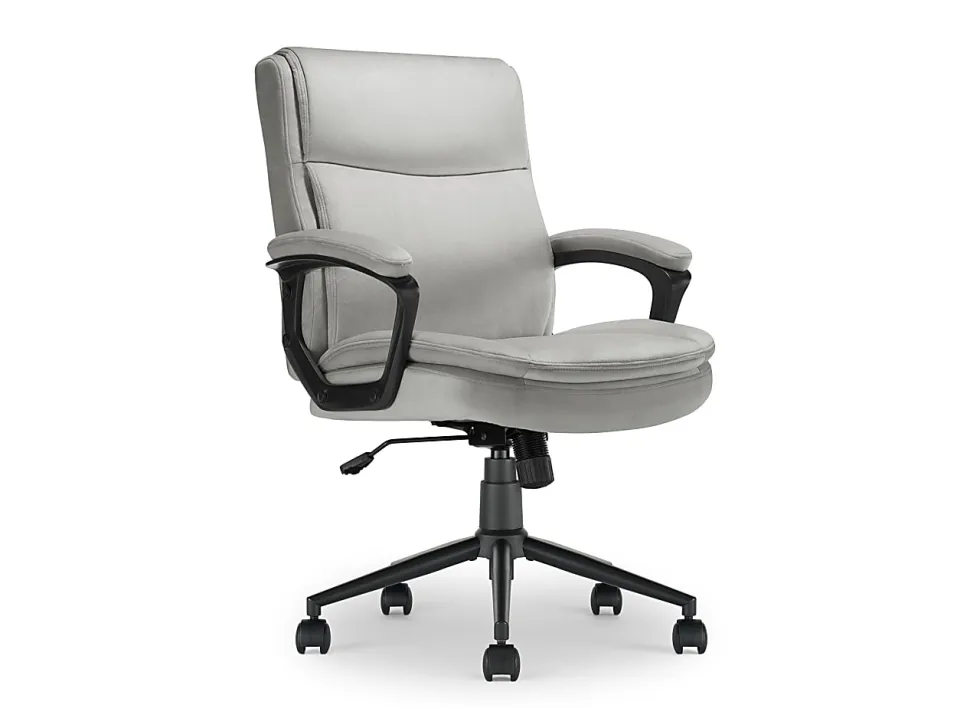 Click365 Transform 2.0 Ergonomic Fabric Mid-Back Desk Chair, Gray/Black