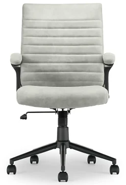 Click365 Transform 3.0 Ergonomic Vegan Leather Mid-Back Manager's Chair, Gray